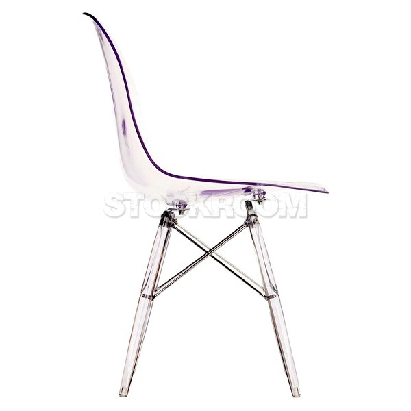 Eames DSW Style Dining Chair - Transparent