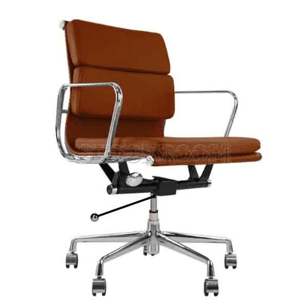 Eames Style Softpad Lowback Office Chair With Castors