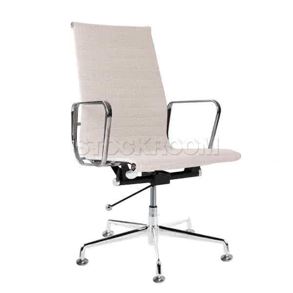 Eames Style Fabric Highback Adjustable Fixed Office Chair