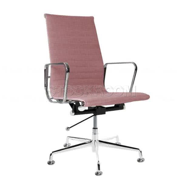 Eames Style Fabric Highback Adjustable Fixed Office Chair