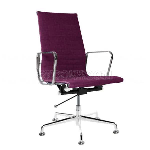 Eames Style Fabric Highback Adjustable Fixed Office Chair