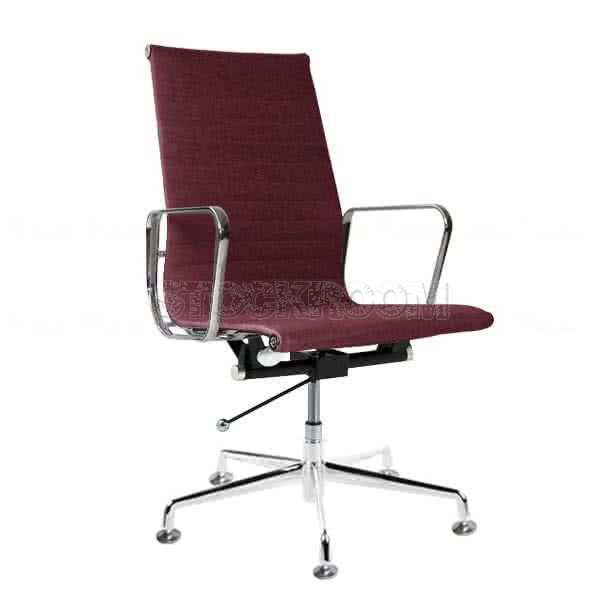 Eames Style Fabric Highback Adjustable Fixed Office Chair