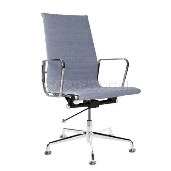 Eames Style Fabric Highback Adjustable Fixed Office Chair