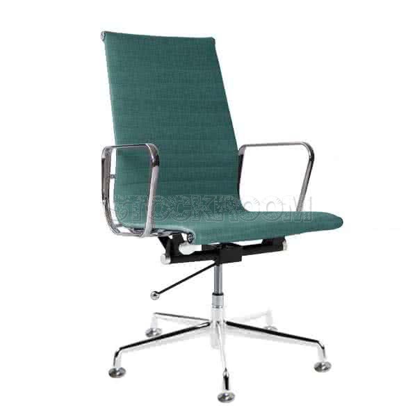 Eames Style Fabric Highback Adjustable Fixed Office Chair