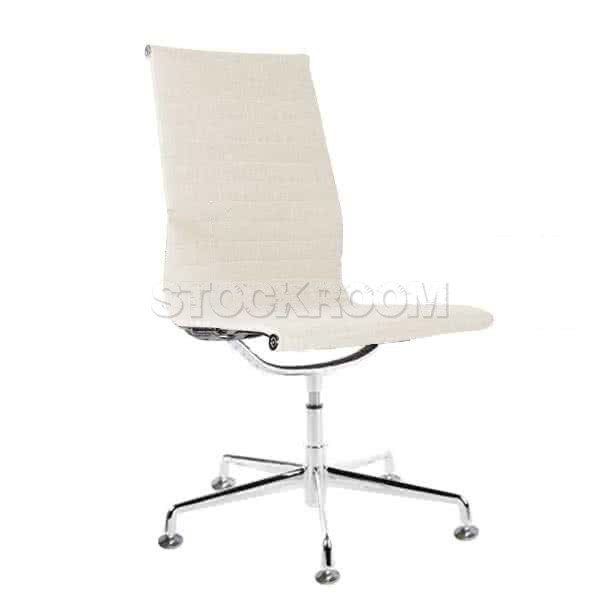 Eames Style Fabric Highback Fixed Office Chair (Without Armrest)