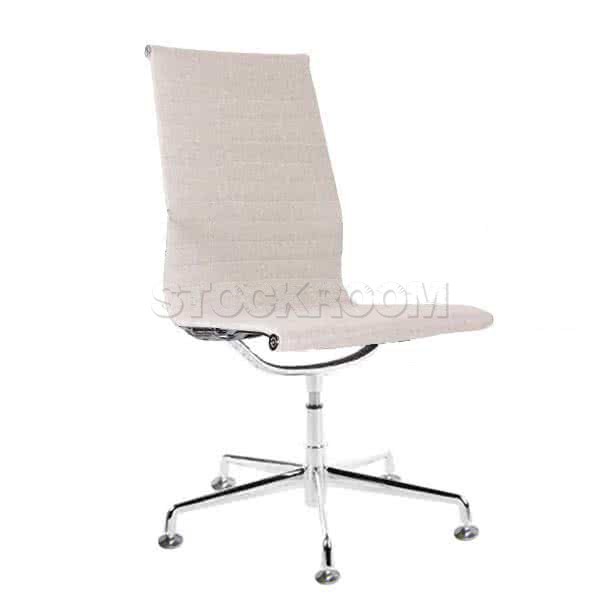 Eames Style Fabric Highback Fixed Office Chair (Without Armrest)