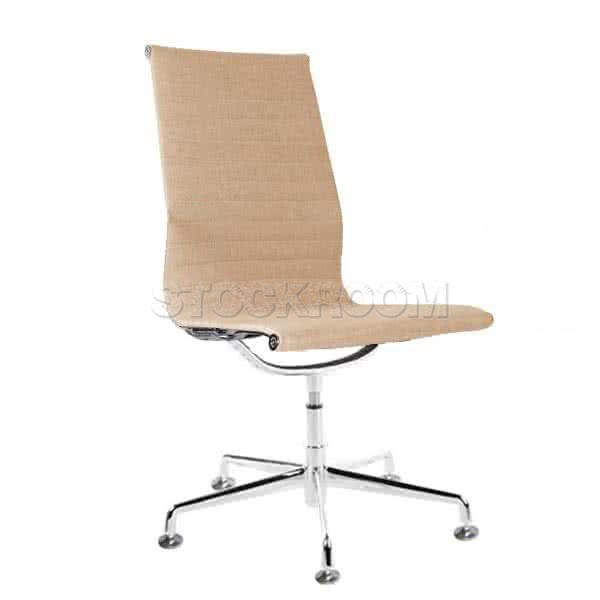 Eames Style Fabric Highback Fixed Office Chair (Without Armrest)