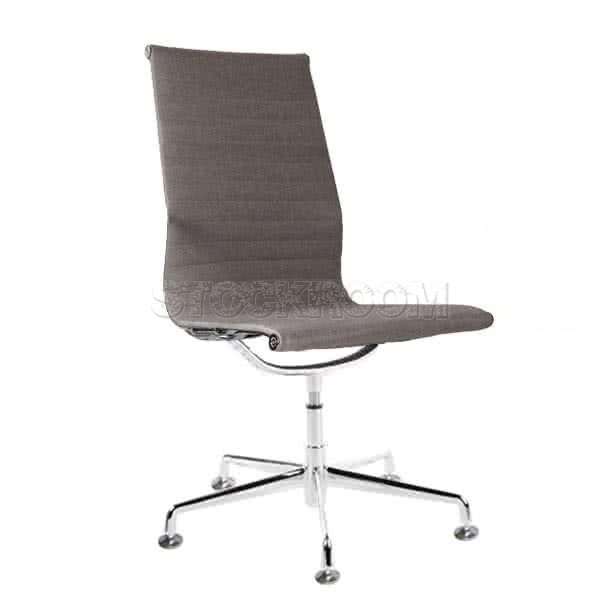 Eames Style Fabric Highback Fixed Office Chair (Without Armrest)