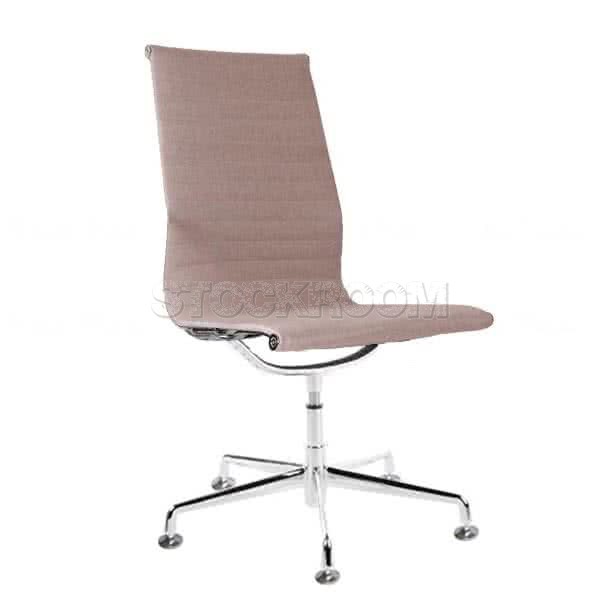 Eames Style Fabric Highback Fixed Office Chair (Without Armrest)