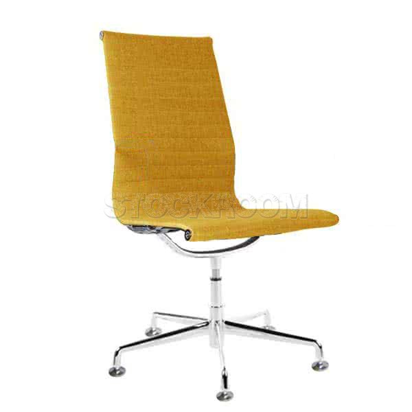 Eames Style Fabric Highback Fixed Office Chair (Without Armrest)