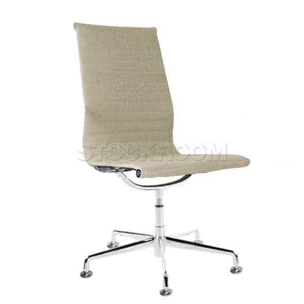 Eames Style Fabric Highback Fixed Office Chair (Without Armrest)