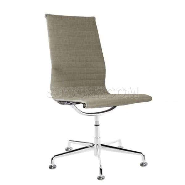 Eames Style Fabric Highback Fixed Office Chair (Without Armrest)