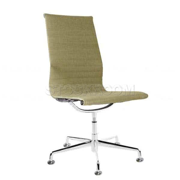 Eames Style Fabric Highback Fixed Office Chair (Without Armrest)