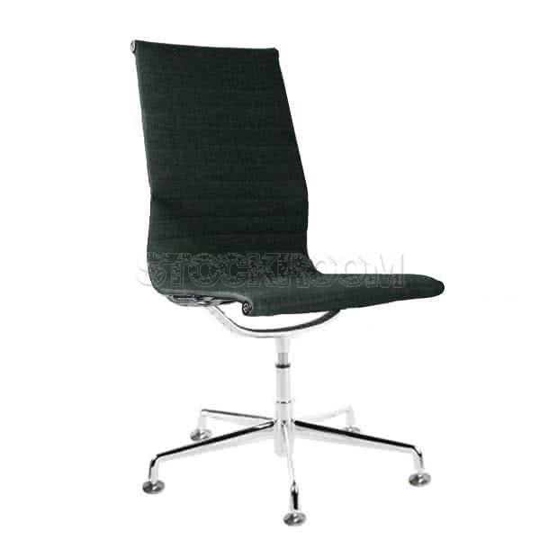 Eames Style Fabric Highback Fixed Office Chair (Without Armrest)