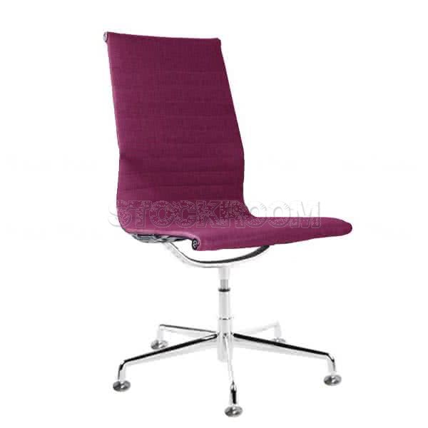 Eames Style Fabric Highback Fixed Office Chair (Without Armrest)