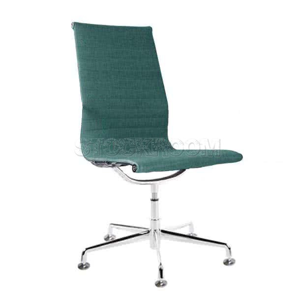 Eames Style Fabric Highback Fixed Office Chair (Without Armrest)