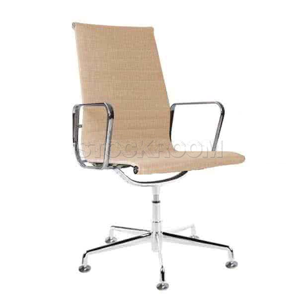 Eames Style Fabric Highback Fixed Office Chair