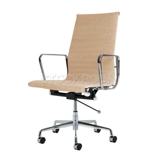 Eames Style Fabric Highback Office Chair With Castors