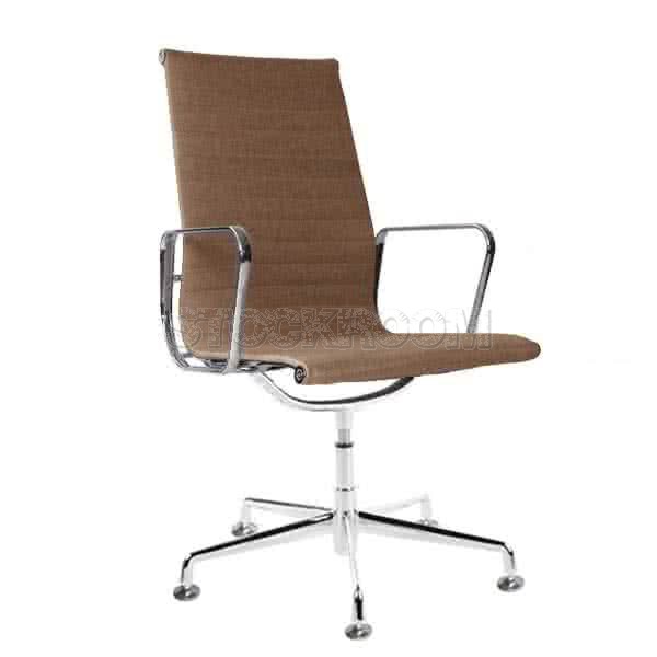 Eames Style Fabric Highback Fixed Office Chair