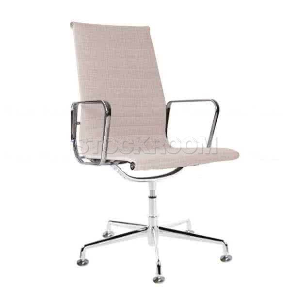 Eames Style Fabric Highback Fixed Office Chair