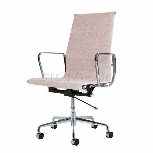 Eames Style Fabric Highback Office Chair With Castors