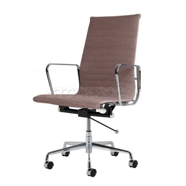 Eames Style Fabric Highback Office Chair With Castors