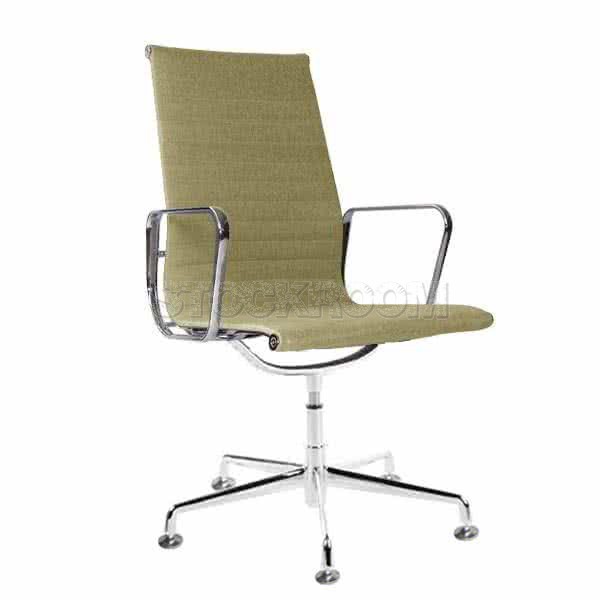 Eames Style Fabric Highback Fixed Office Chair