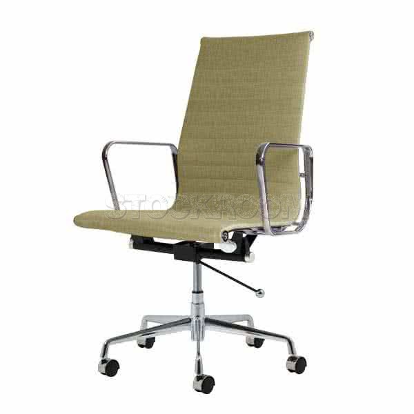 Eames Style Fabric Highback Office Chair With Castors