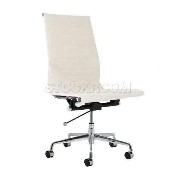 Eames Style Fabric Highback Office Chair With Castors (Without Armrest)