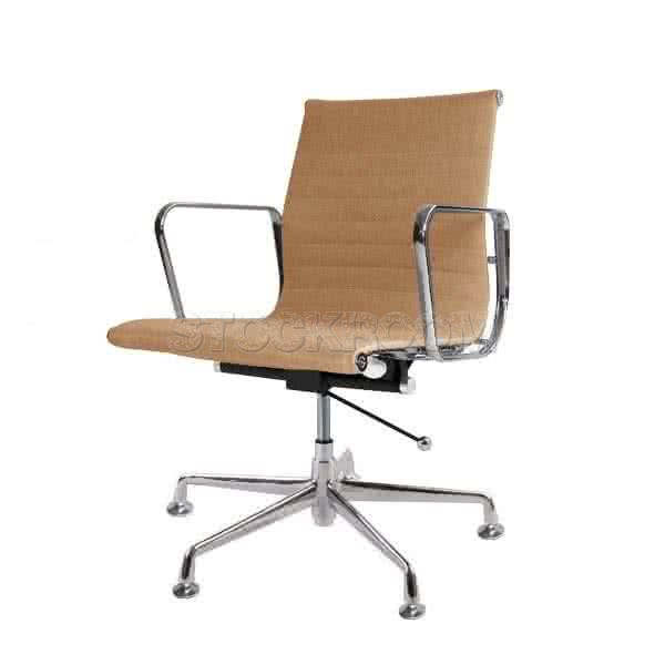 Eames Style Fabric Lowback Adjustable Fixed Office Chair