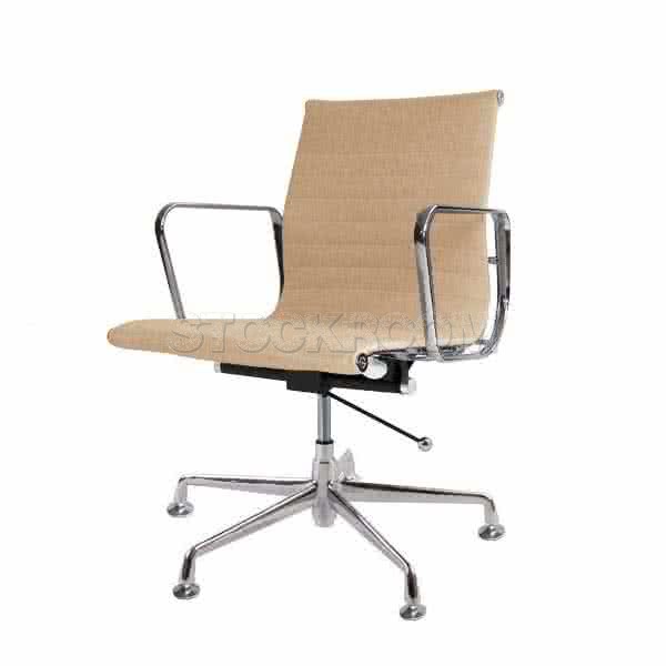 Eames Style Fabric Lowback Adjustable Fixed Office Chair