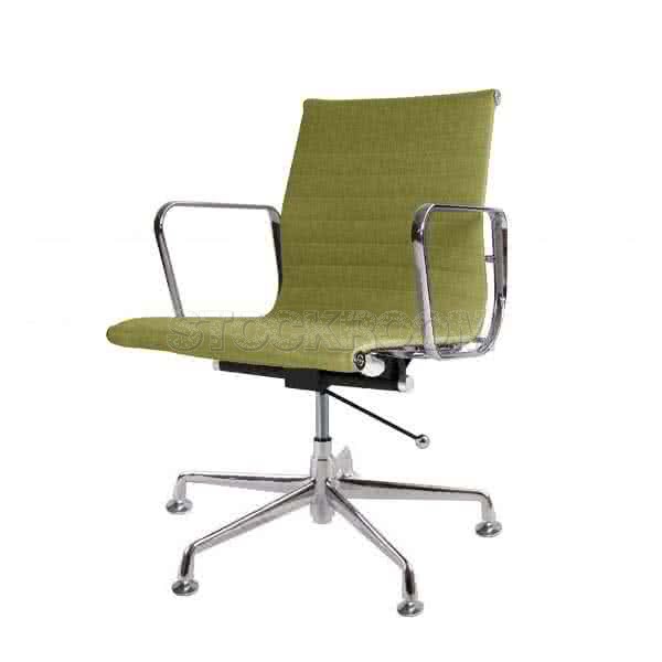 Eames Style Fabric Lowback Adjustable Fixed Office Chair