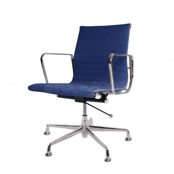 Eames Style Fabric Lowback Adjustable Fixed Office Chair