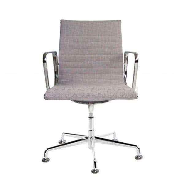 Eames Style Fabric Lowback Fixed Office Chair