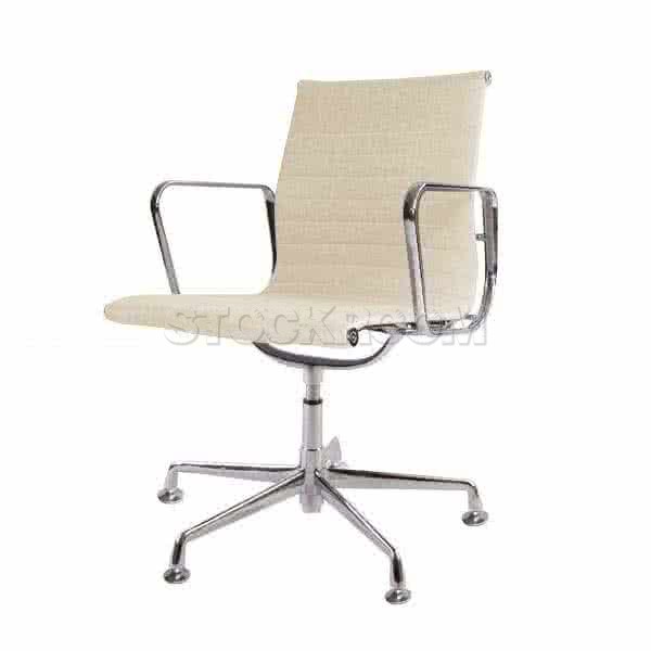 Eames Style Fabric Lowback Fixed Office Chair