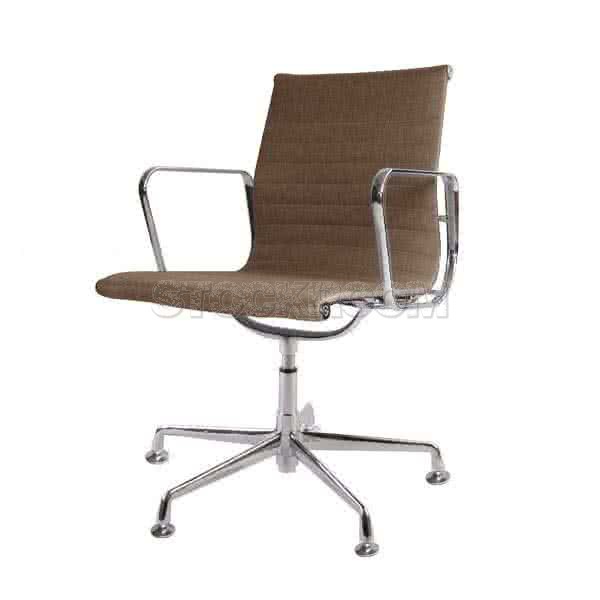 Eames Style Fabric Lowback Fixed Office Chair