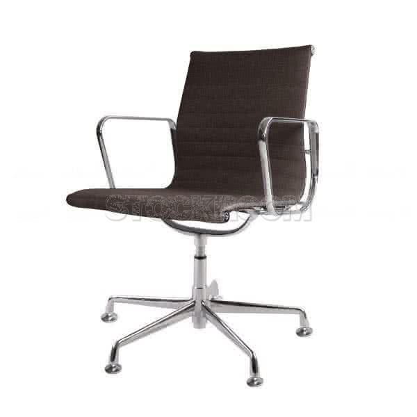 Eames Style Fabric Lowback Fixed Office Chair