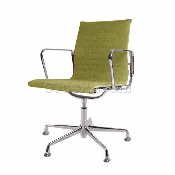 Eames Style Fabric Lowback Fixed Office Chair