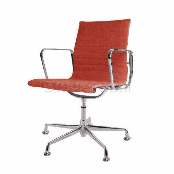 Eames Style Fabric Lowback Fixed Office Chair