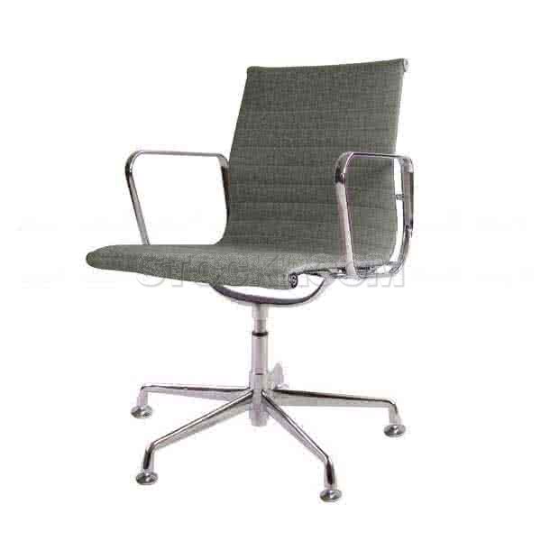 Eames Style Fabric Lowback Fixed Office Chair