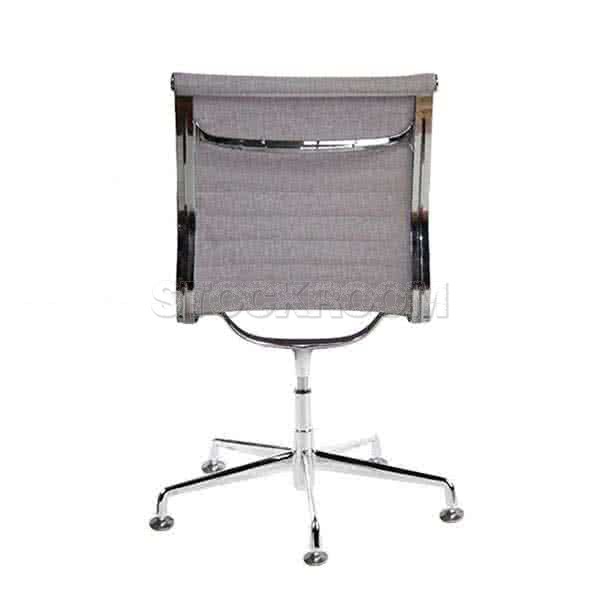 Eames Style Fabric Lowback Fixed Office Chair (Without Armrest)