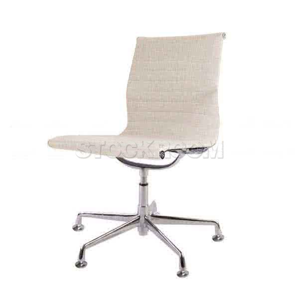 Eames Style Fabric Lowback Fixed Office Chair (Without Armrest)