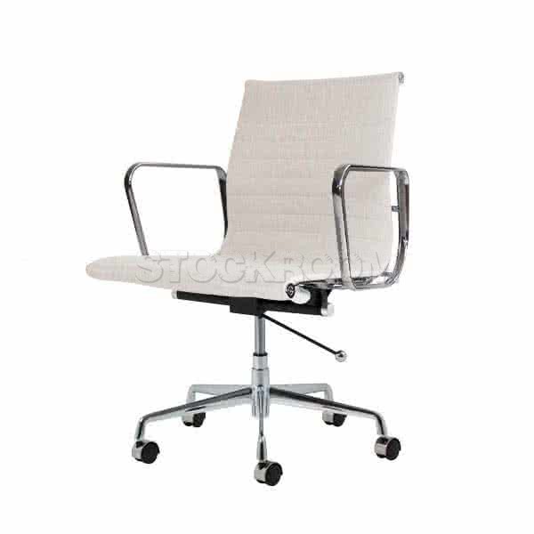 Eames Style Fabric Lowback Office Chair With Castors