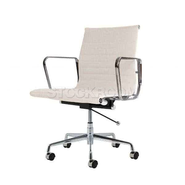 Eames Style Fabric Lowback Office Chair With Castors