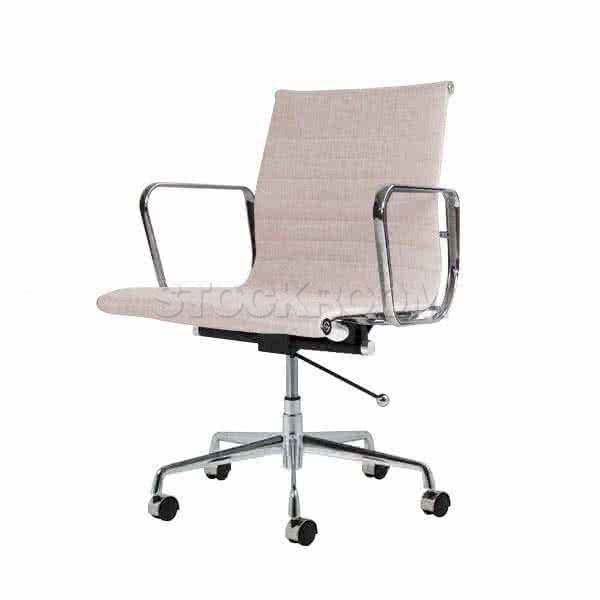Eames Style Fabric Lowback Office Chair With Castors