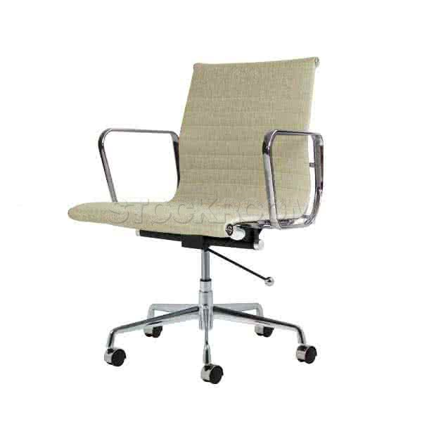 Eames Style Fabric Lowback Office Chair With Castors