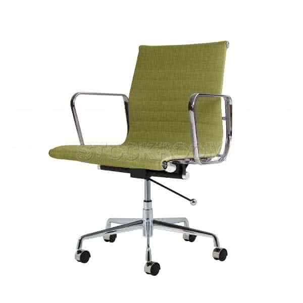 Eames Style Fabric Lowback Office Chair With Castors