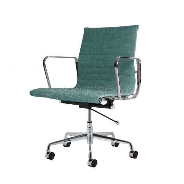 Eames Style Fabric Lowback Office Chair With Castors