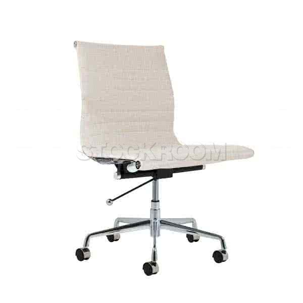 Eames Style Fabric Lowback Office Chair With Castors (Without Armrest)