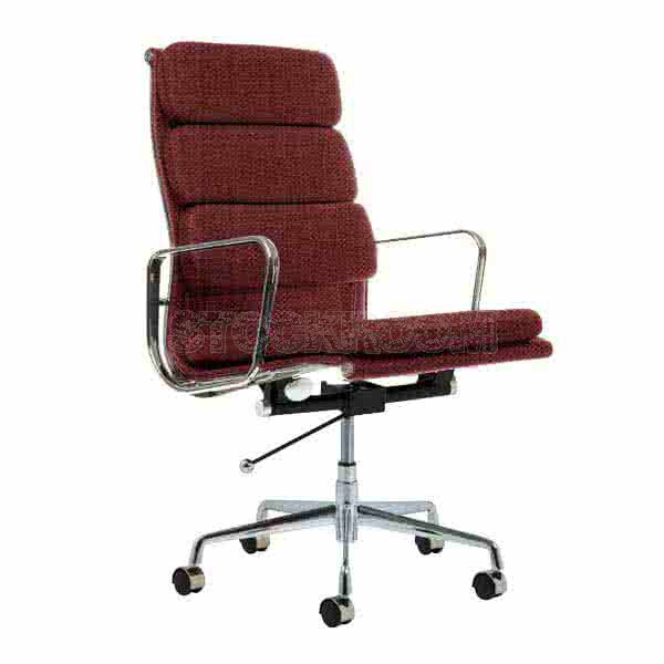 Eames Style Fabric Softpad Highback Office Chair With Castors